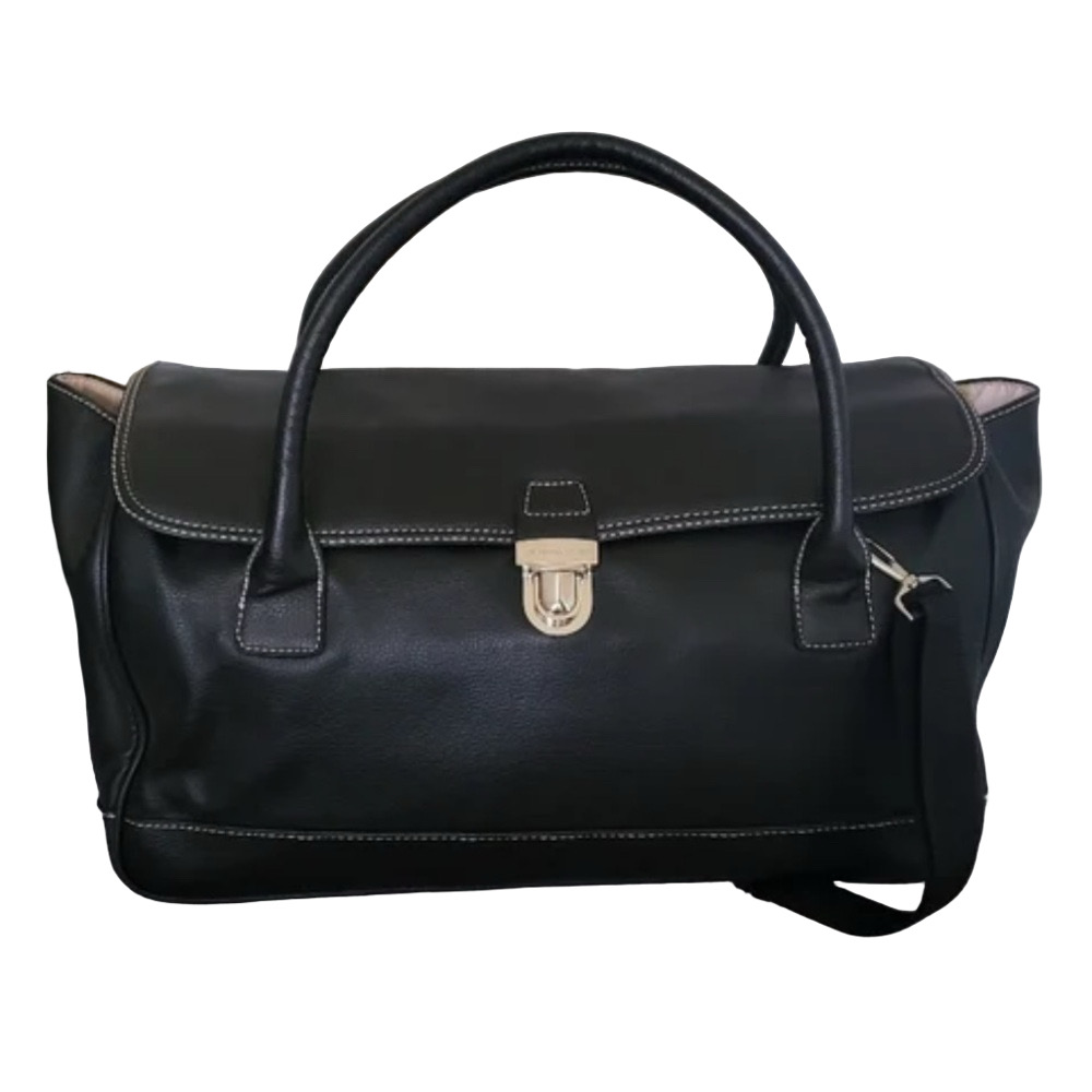 Victoria’s Secret weekender carryon tote duffle bag large carry strap black